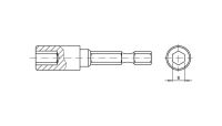 Antgalis šešiabriaunei galvutei-magnetinis 1/4"