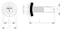 Savisriegis bimetalinis MPX 8