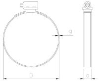 Sąvarža žarnoms STANDARD 12mm