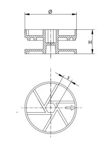 Ekscentrikas ECM ø25 ir ø35 